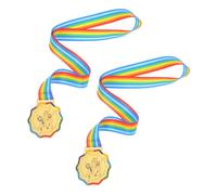 POPETPOP 2pièces Médailles Or pour Garçon Fille avec Rubans pour Patinage De Vitesse Tournois Médaille De Récompense du Gagnant Pours Événements De Patinage Artistique