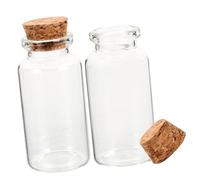 POPETPOP 2Pièces Mini Bouteilles Transparentes Liège Bouteilles pour Bricolage Souhaits Et Décoration