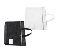 POPETPOP 2pièces Pochette de Rangement Zippée pour Portfolio Sac à Documents avec Poignée pour Transport Facile Organiser Œuvres Art Posters et Fournitures de Bureau