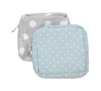 POPETPOP 2Pièces Pochette Hygiénique Oxford Durable avec Motifs à à Main pour Serviettes Menstruelles de Clés et Accessoires Pratique et Élégant