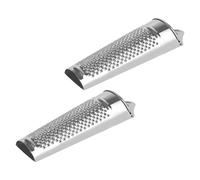 POPETPOP 2Pièces Râpe à Légumes Multifonctionnelle Acier Inoxydable Lot pour Gingembre Ail Citron Fromage Ustensiles de Cuisine et pour Maison et Restaurant