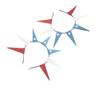 POPETPOP 2pièces Serre-tête Étoile Rouge Blanc et Bleu pour Adultes Accessoire Coiffure Liberty pour Fêtes Patriotiques Bandeau Usa pour Juillet et Soirées Costumées