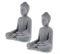 POPETPOP 2pièces Statuette Bouddha Décorative Lot de Modèle Réaliste Décoration Micro Paysage Jardin Bureau Intérieur Extérieur