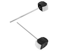 POPETPOP 2pièces Tête de Marteau pour Pédale de Grosse Caisse Acier Inoxydable Double Face Accessoires de Batterie Percussion de Remplacement Robustes et Résistantes Corrosion