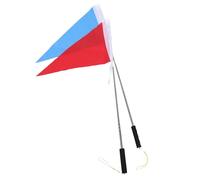 POPETPOP 2set Mât Télescopique de Drapeau Guide, Drapeau Guide Ensemble, Acier Inoxydable et Polyester, Rétractable, Haute Visibilité, pour Élèves et Leaders, Sorties Scolaires