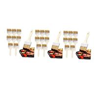 POPETPOP 3 Ensembles Brosse en Poils De Barbecue Brosse À Gril Pinceaux À Sauce Pinceau À Badigeonner Détail Petit Pinceau Brosse De Nettoyage en Bois 10 Pièces * 3