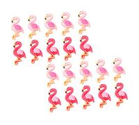 POPETPOP 3 Ensembles Resin Bijoux Flamingo Filles Adorable Breloque Flamant Rose Embellissements De Flamants Roses Ornement De Couverture De Téléphone Résine 40 Pièces * 3