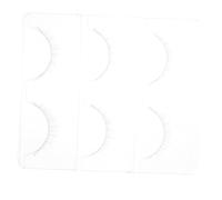 POPETPOP 3 paires Faux Cils Blancs Courts Naturels Croisés de Clusters Bouclés Extensions Légères pour Maquillage Halloween et Cosplay Confort Doux pour Types Yeux