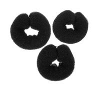 POPETPOP 3 pièces Accessoires Chignon Femme Outils de Coiffure pour Créer des Buns Élégants Kit de Fabrication de Chignon Noir