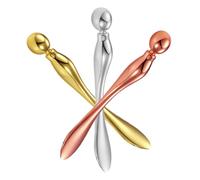 POPETPOP 3 pièces Applicateur Crème Visage Alliage de Zinc Outil Massage Visage et Yeux pour Absorption Améliorée Portable et Précis pour Contour des Yeux et Soin Quotidien