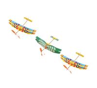 POPETPOP 3 pièces Avions Planeurs à Double Aile Mousse Jouets Éducatifs pour Garçon Fille Amusants Avion Volant Cadeau Garçon Fille Jeux Extérieur Intérieur