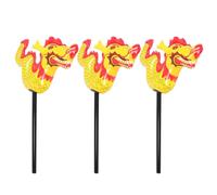 POPETPOP 3 Pièces Ballon Dragon Gonflable en Feuille D'aluminium Jaune Résistant aux Dommages pour Jeux en Extérieur et Voyages Fête du Nouvel An Chinois Année du Dragon
