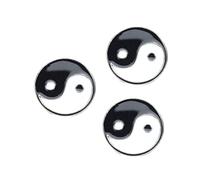 POPETPOP 3 pièces Broche Forme de Taijitu avec Motif de Décoration Ensemble de Épingle pour Femmes Accessoire Élégant pour Vêtements et Événements