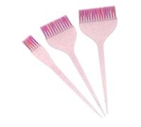 POPETPOP 3 Pièces Brosse à Teindre Cheveux Ensemble de Pinceaux Applicateurs Longs avec Poignée pour Application Précise de Coloration Capillaire pour Salons et Débutants