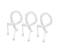 POPETPOP 3 pièces Câble Téléphonique Spirale Cordon Combiné Extensible Compatible Téléphones Fixes Bureau et Maison