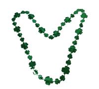 POPETPOP 3 Pièces Collier Trèfle en Résine Vert, Accessoire Cosplay Unisexe | Style Mode, Forme Shamrock, Illumine la Nuit, Adapté aux Bars et Fêtes de Saint-patrick