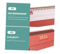 POPETPOP 3 Pièces Compact Small Sized Monthly Planner For Work And Study Minimalist Design Tabletop Calendar For Office And Home Use