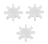 POPETPOP 3 Pièces Gear Shape Ptfe Magnetic Stir Bars Small Laboratory Magnetic Stir Plate Bars For Electric Stirrer Mixer Chemical Resistant And Easy To Clean