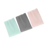 POPETPOP 3 pièces Lot de Débarbouillettes Mousseline pour Garçon Fille Douce et Super Absorbante Serviettes Multifonctions pour Visage Essuyage de Bave et Reflux Gris Vert Rose