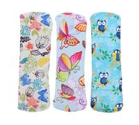 POPETPOP 3 pièces Lot de Serviettes Hygiéniques Lavables Charbon Actif Absorbantes et Réutilisables Confortables et Écologiques pour Règles Féminines