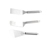 POPETPOP 3 pièces Lot de Spatules Inox Multifonctions Résistantes pour Pâtisserie Pizza et Cuisson Ustensiles Cuisine Durables et Faciles à Nettoyer
