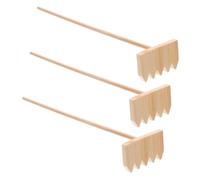 POPETPOP 3 Pièces Mini Bamboo Zen Garden Rake Painting Tool for Meditation Desktop Micro-Landscape Home Office Accessories