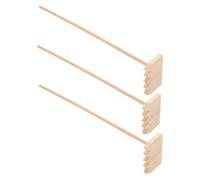 POPETPOP 3 Pièces Mini Bamboo Zen Garden Rakes for Meditation Tabletop Drawing Tools Compact Portable Bamboo Zen Tools for Relaxation and Micro Landscape