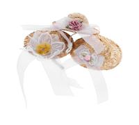 POPETPOP 3 Pièces Mini Pet Hats Small Woven Caps for Chicken Hamster Parrot Bird Lightweight Cute Headwear for Festivals Holidays Pet Parties