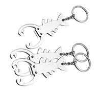 POPETPOP 3 Pièces Ouvre-bouteille portatif porte-clés animaux porte-clés homard Ouvre-bouteille pour barbecue Retonnement de couvercle de boisson au homard outil de