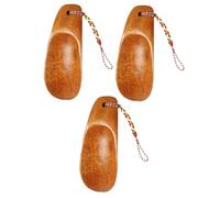 POPETPOP 3 pièces Pied Bois Portable avec Corde Aide à Enfiler Chaussures sans Plier Petit Embauchoir Pratique pour Femmes Enceintes et Personnes Âgées