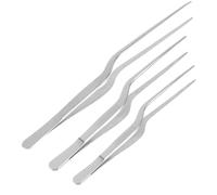 POPETPOP 3 pièces Pince Acier Inoxydable Pincettes de Précision pour Cuisine Multifonctionnelles pour Saisir Aliments Steak Fruits Protection la Chaleur Outils pour Chef