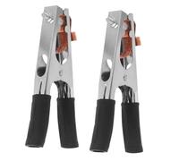 POPETPOP 3 Pièces Pince de Soudure Pince de Terre Électrolytique Robuste pour Machine à Souder Accessoires de Soudage avec Force de Serrage Stable et Conductivité