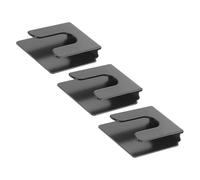 POPETPOP 3 Pièces Pince Suspendre pour Microphone, Support de Microphone sans Fil en Métal Noir, Crochet Pratique pour Micro Cb et Radio, Fixation Sécurisée pour Voiture et Moto,