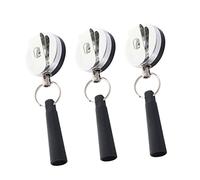 POPETPOP 3 pièces Porte Clefs Rétractables avec Capuchons de Stylo Boucle de Ceinture Élastique et Pratique pour Éviter de Perdre Vos Accessoires