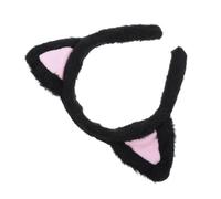 POPETPOP 3 Pièces Serrage-tête de Cosplay Halloween Oreilles de Chat et Chien en Tissu Doux, Léger et Pelucheux, pour Maquillage et Adultes