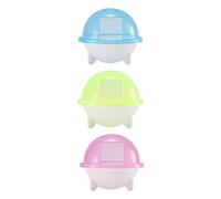 POPETPOP 3 Pièces Soucoupe Volante Hamster Salle de Bain remplisseur Rat Hamster Qui dort Mignonette migneaux Salle de Bain en Plastique pour Hamster pour Animaux de Compagnie