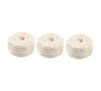 POPETPOP 3 Rouleaux Corde De à Usage Quotidien Ficelle pour Arbre à Chat Corde à Réparer Corde à Gratter pour Chat à Pièces De Rechange Arbre à Chat Corde De Bricolage Sisal