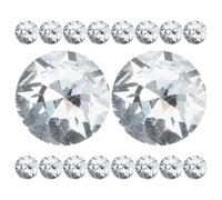 POPETPOP 30 Boutons Décoratifs à Coudre en Acrylique Strass Brillants pour Meubles, 30 Pièces, Faciles à Installer, pour Décoration Murale et Canapé
