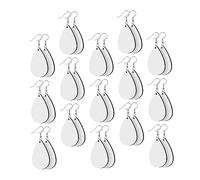 POPETPOP 30 ensembles Blanks Boucles Oreilles pour Sublimation DIY Supports Pendants Durables et Sécurisés Accessoires Créatifs pour Fabrication de Boucle Oreille Personnalisée