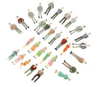 POPETPOP 30 pièces Accessoires de Paysage pour Modèles Ferroviaires et Tables de Sable Personnages Miniatures Colorés pour Projets Architecturaux