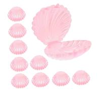 POPETPOP 30 Pièces Boîte à Bonbons de Coquillage en Plastique Pp Rose, Boîte Présent Décorative pour Fête D'anniversaire ou Noël, Rangement Bijoux et Souvenirs de Voyage
