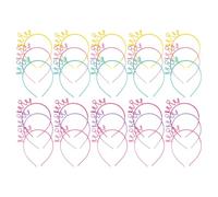 POPETPOP 30 Pièces Diadèmes Bandeau en Plastique pour Filles, Accessoires Cheveux Fée, Couronnes Anniversaire Faciles à Assortir, pour Fêtes Joyeuses