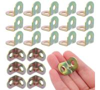 POPETPOP 30 Pièces Équerre D'angle en Acier Inoxydable 90° Robuste pour Mobilier Cuisine, Support D'étagère L Solide Installation Discrète, Adaptée aux Environnements Commerciaux