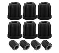 POPETPOP 30 pièces Inserts de Roulettes Plastique pour Chaises avec Manchon à Anneau Snap Protection de Remplacement pour Mobilier Accessoires de Roulettes Universels pour Bureaux