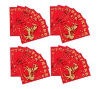 POPETPOP 30 Pièces Li Xi Envelopes Year Of The Horse Embossed Foil Lucky Money Packets For Chinese Year Lunar Festival Wedding Birthday