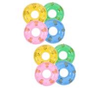 POPETPOP 30 Pièces Miniature Anneaux de Natation Gonflables pour Décoration Maison de Poupée Accessoires de Piscine Miniatures Anneaux de Flottaison pour Jardin et
