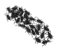 POPETPOP 30 Pièces Modèle de Simulation D'insectes Miniatures en PVC, Noir | Texture Réaliste, Détails Fins, Souple et Pliable, Scènes de Maquette, Éducation Scientifique