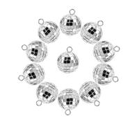 POPETPOP 30 pièces Pendentifs Disco Années Vintage Accessoires pour Bijoux DIY Clés Boucles Oreilles Sacs Décoration Fête Anniversaire