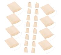 POPETPOP 300 pièces Sachets Filtre Thé Jetables Papier Alimentaire Infuseurs à Filtration Fine avec Cordon Compatibles Thé et Café Résistants et
