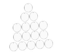 POPETPOP 30Pièces Cercles Acryliques Vides Transparent pour DIY Pendentifs Porte Clés Décoratifs pour Artisanat et Personnalisation